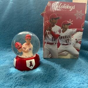 Red Baseball Snow Globe